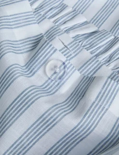 Pure Cotton Striped Ruffle Bedding Set