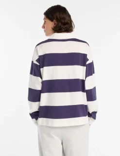 Pure Cotton Striped Rugby Shirt