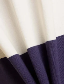 Pure Cotton Striped Rugby Shirt