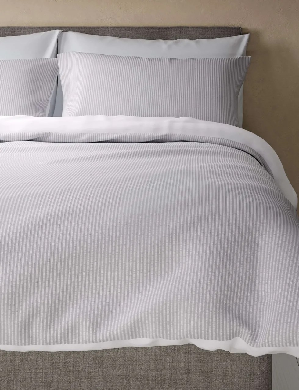 Pure Cotton Striped Seersucker Bedding Set