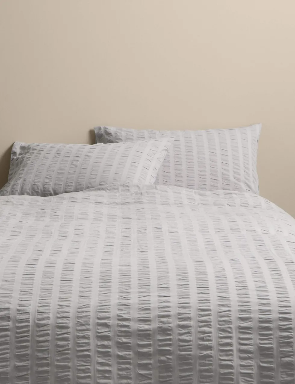 Pure Cotton Striped Seersucker Bedding Set