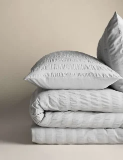 Pure Cotton Striped Seersucker Bedding Set