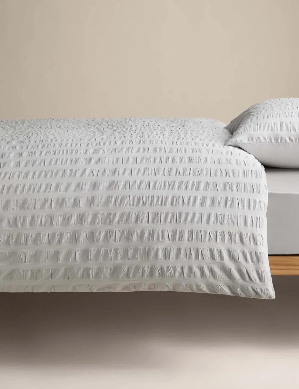 Pure Cotton Striped Seersucker Bedding Set