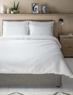 Pure Cotton Striped Seersucker Bedding Set