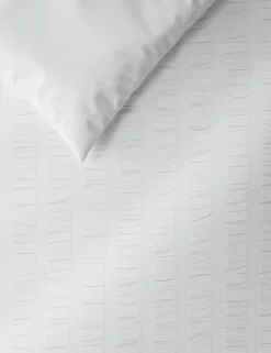 Pure Cotton Striped Seersucker Bedding Set