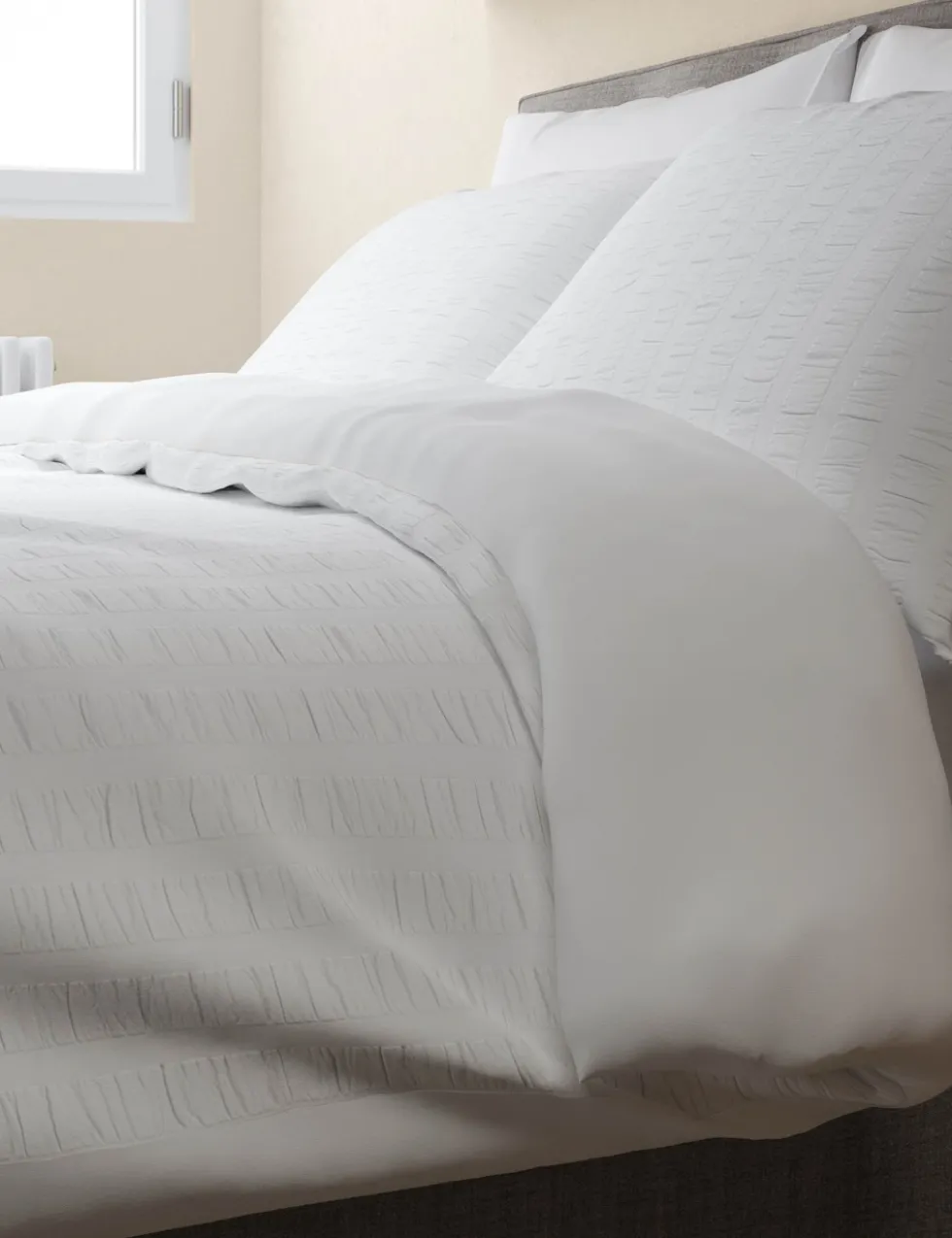 Pure Cotton Striped Seersucker Bedding Set