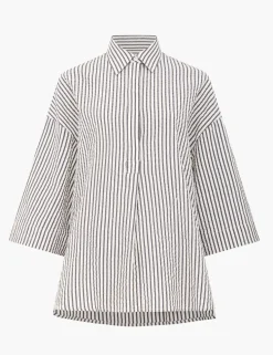 Pure Cotton Striped Seersucker Shirt