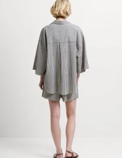 Pure Cotton Striped Seersucker Shirt