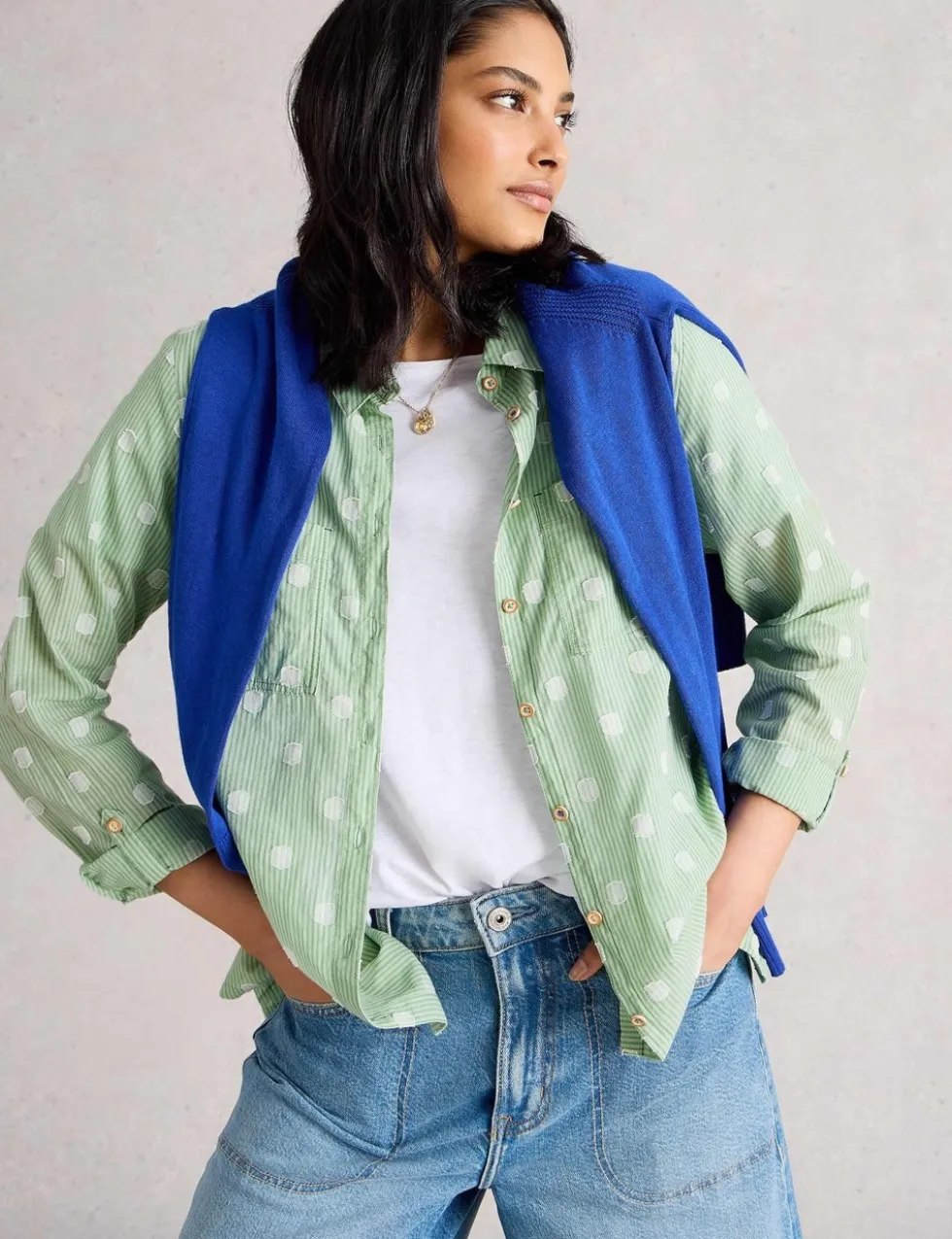 Pure Cotton Striped Shirt