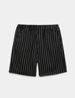 Pure Cotton Striped Shorts (6-16 Yrs)
