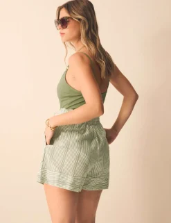 Pure Cotton Striped Shorts