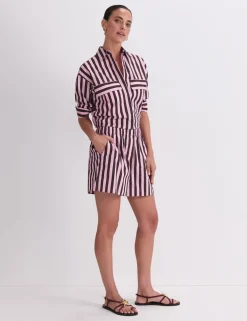 Pure Cotton Striped Shorts