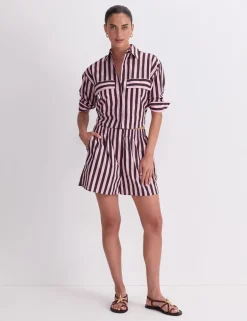 Pure Cotton Striped Shorts