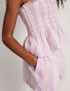 Pure Cotton Striped Shorts (6-16 Yrs)