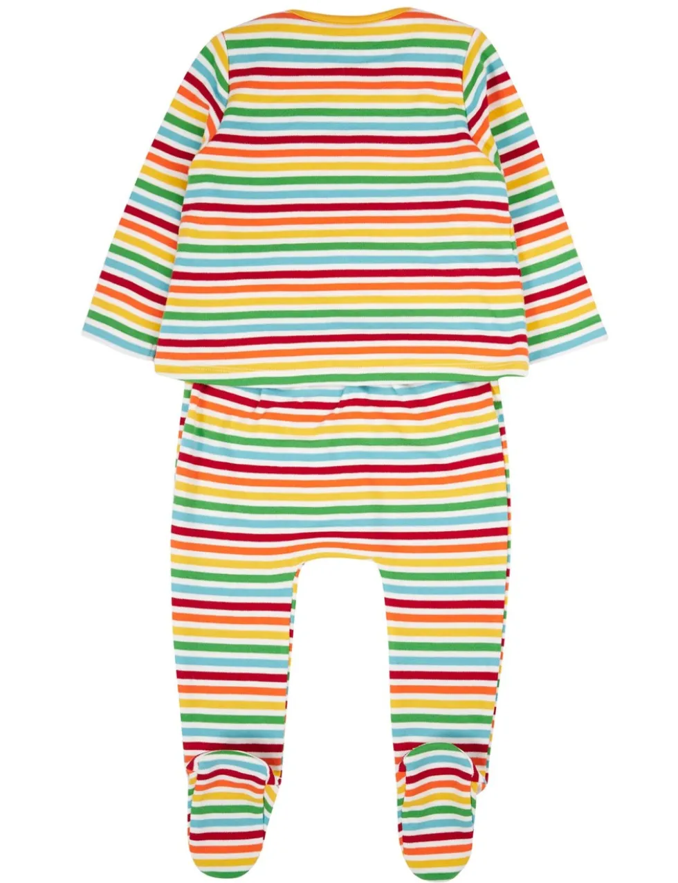 Pure Cotton Striped Squirrel Sleepsuit (0-18 Mths)
