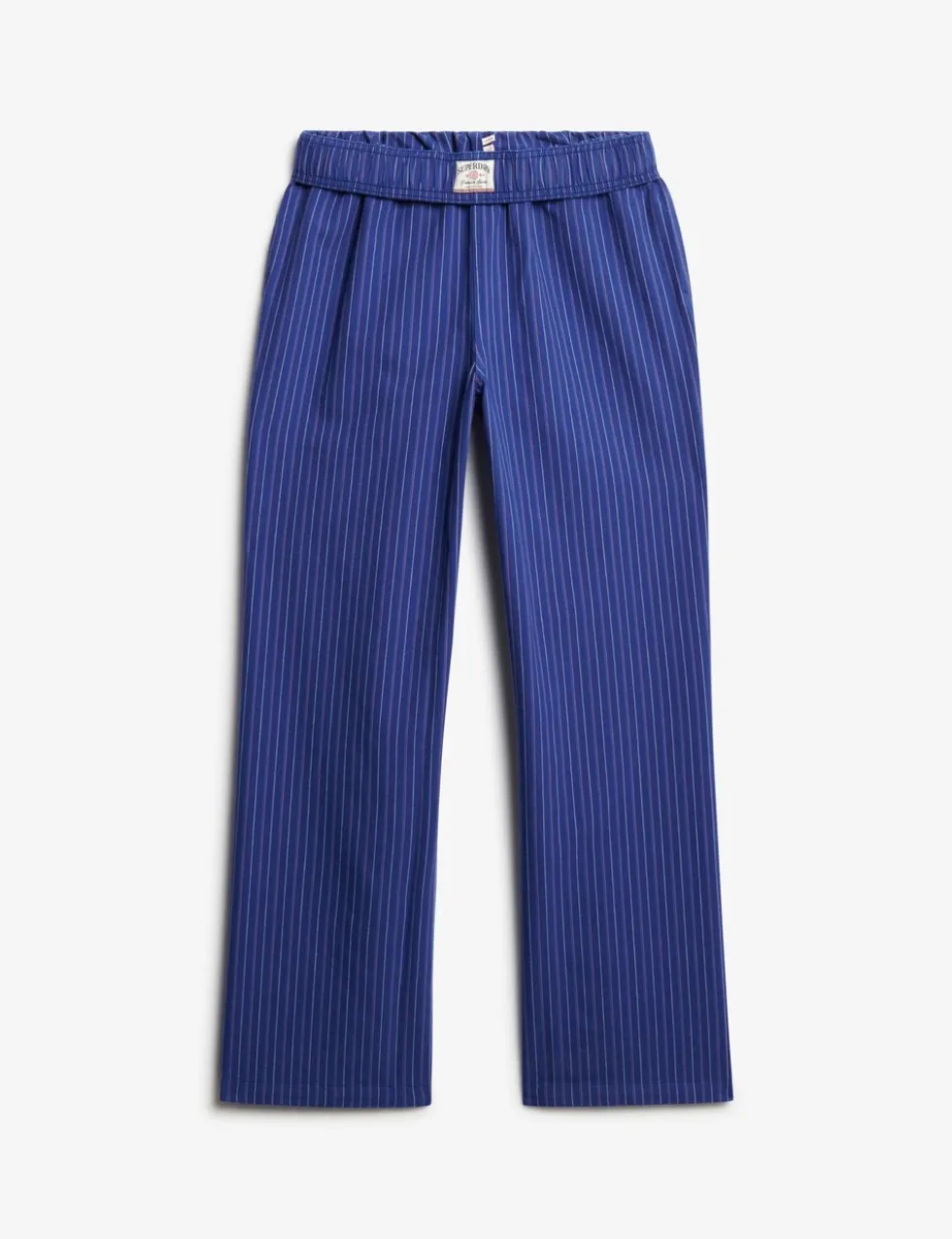 Pure Cotton Striped Straight Leg Trousers