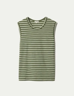 Pure Cotton Striped Tank Top