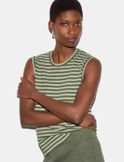Pure Cotton Striped Tank Top
