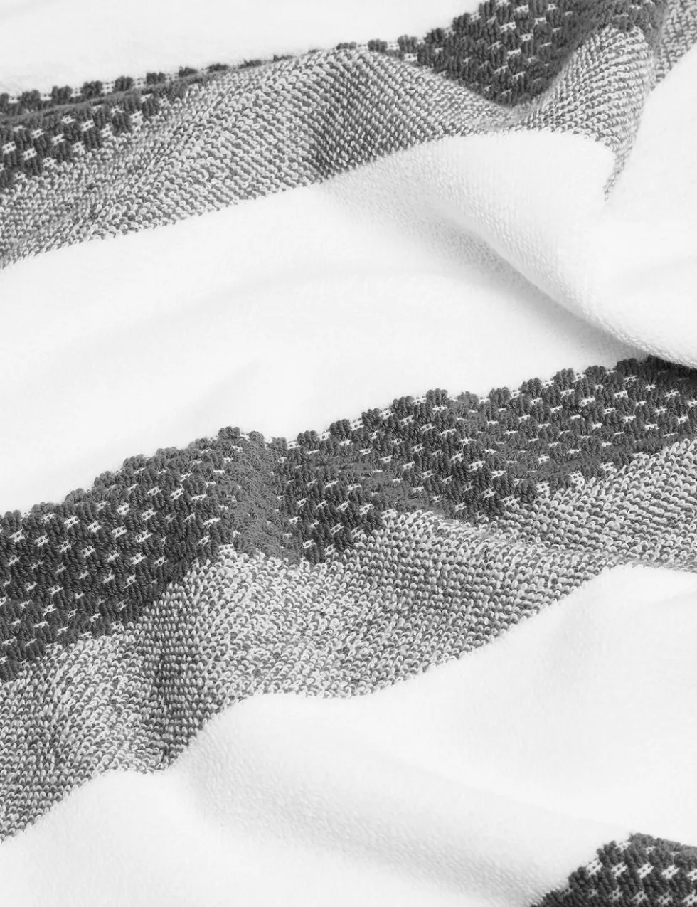 Pure Cotton Striped Textured Towel