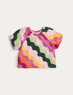 Pure Cotton Striped Top (2-8 Yrs)