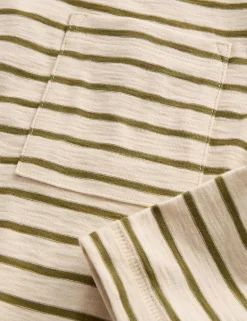 Pure Cotton Striped Top (2-8 Yrs)