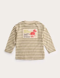 Pure Cotton Striped Top (2-8 Yrs)