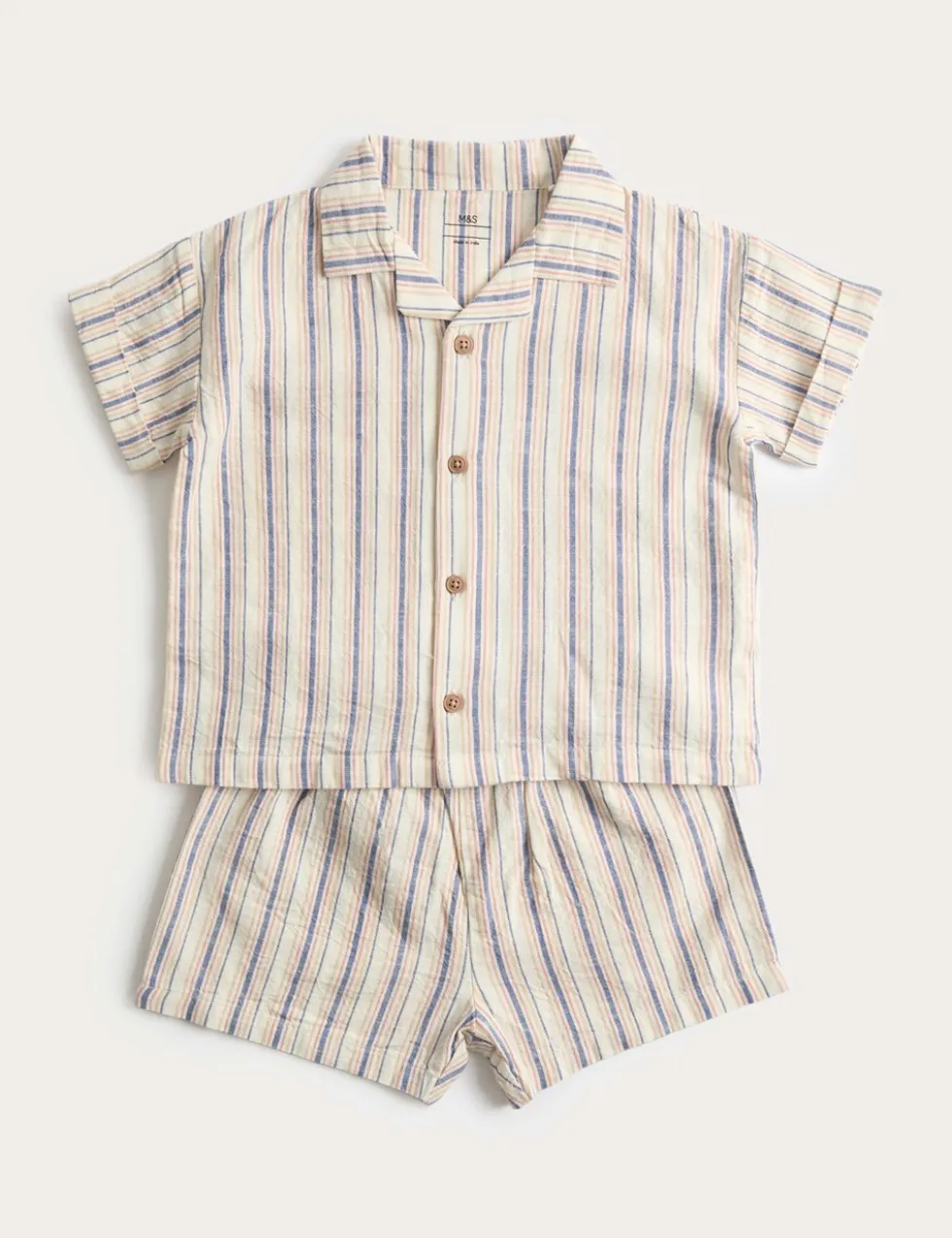 Pure Cotton Striped Top & Bottom Outfit (0-5 Yrs)