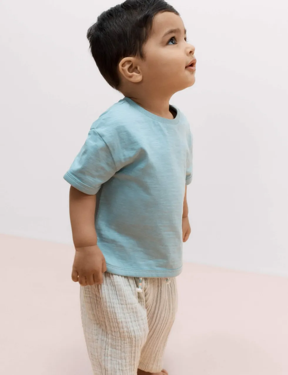 Pure Cotton Striped Trousers (0-5 Yrs)