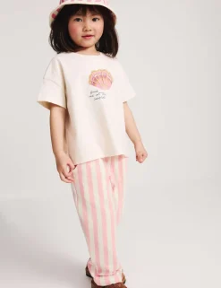 Pure Cotton Striped Trousers (2-10 Yrs)