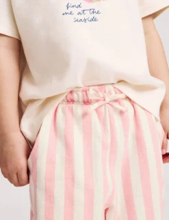 Pure Cotton Striped Trousers (2-10 Yrs)