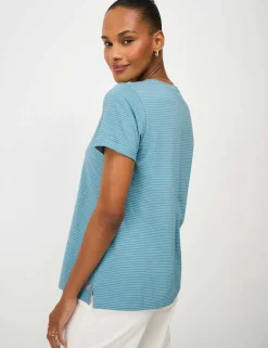 Pure Cotton Striped T-Shirt