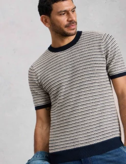 Pure Cotton Striped T-Shirt