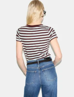 Pure Cotton Striped T-Shirt