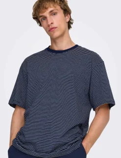 Pure Cotton Striped T-Shirt