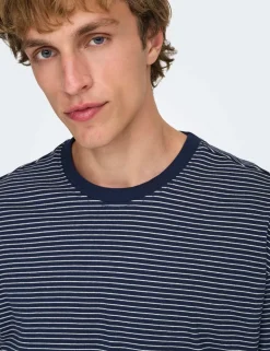 Pure Cotton Striped T-Shirt
