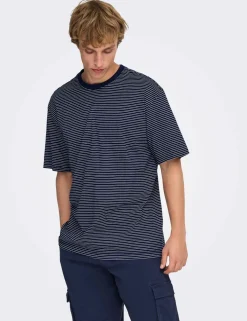 Pure Cotton Striped T-Shirt
