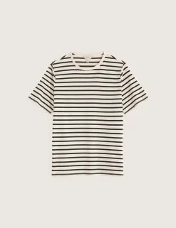 Pure Cotton Striped T-Shirt