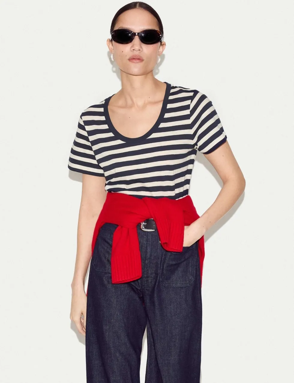 Pure Cotton Striped T-Shirt