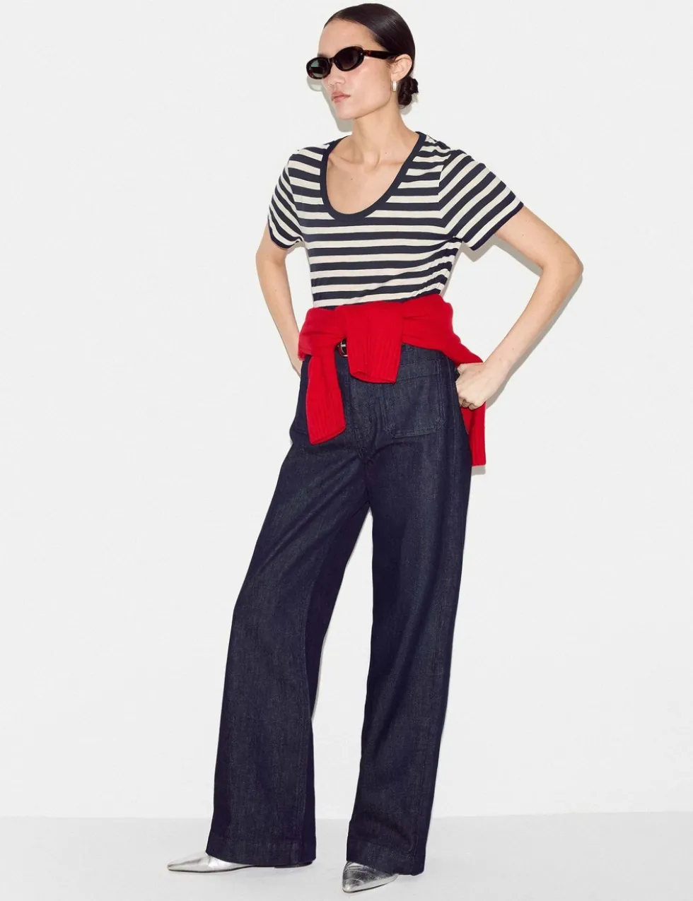 Pure Cotton Striped T-Shirt