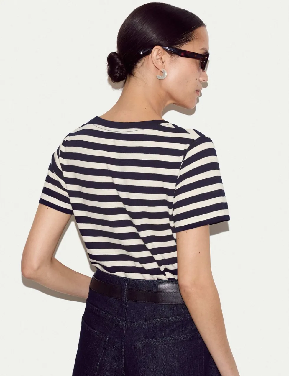 Pure Cotton Striped T-Shirt