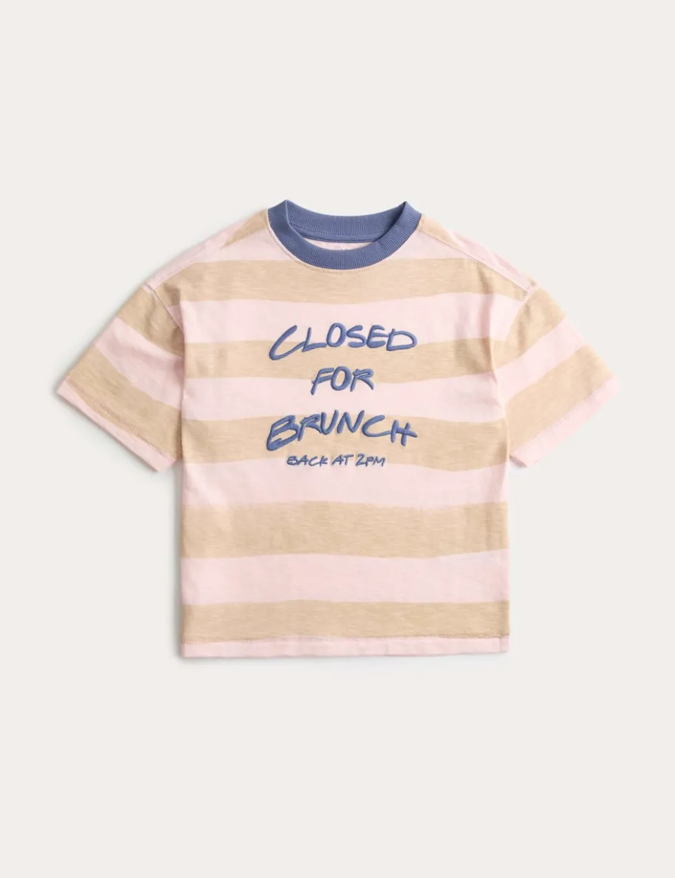 Pure Cotton Striped T-Shirt (2-8 Yrs)