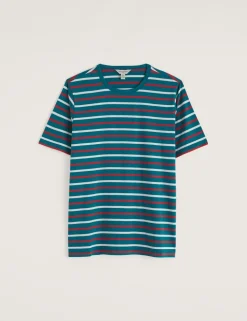 Pure Cotton Striped T-Shirt