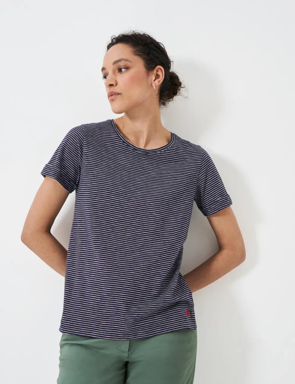 Pure Cotton Striped T-Shirt