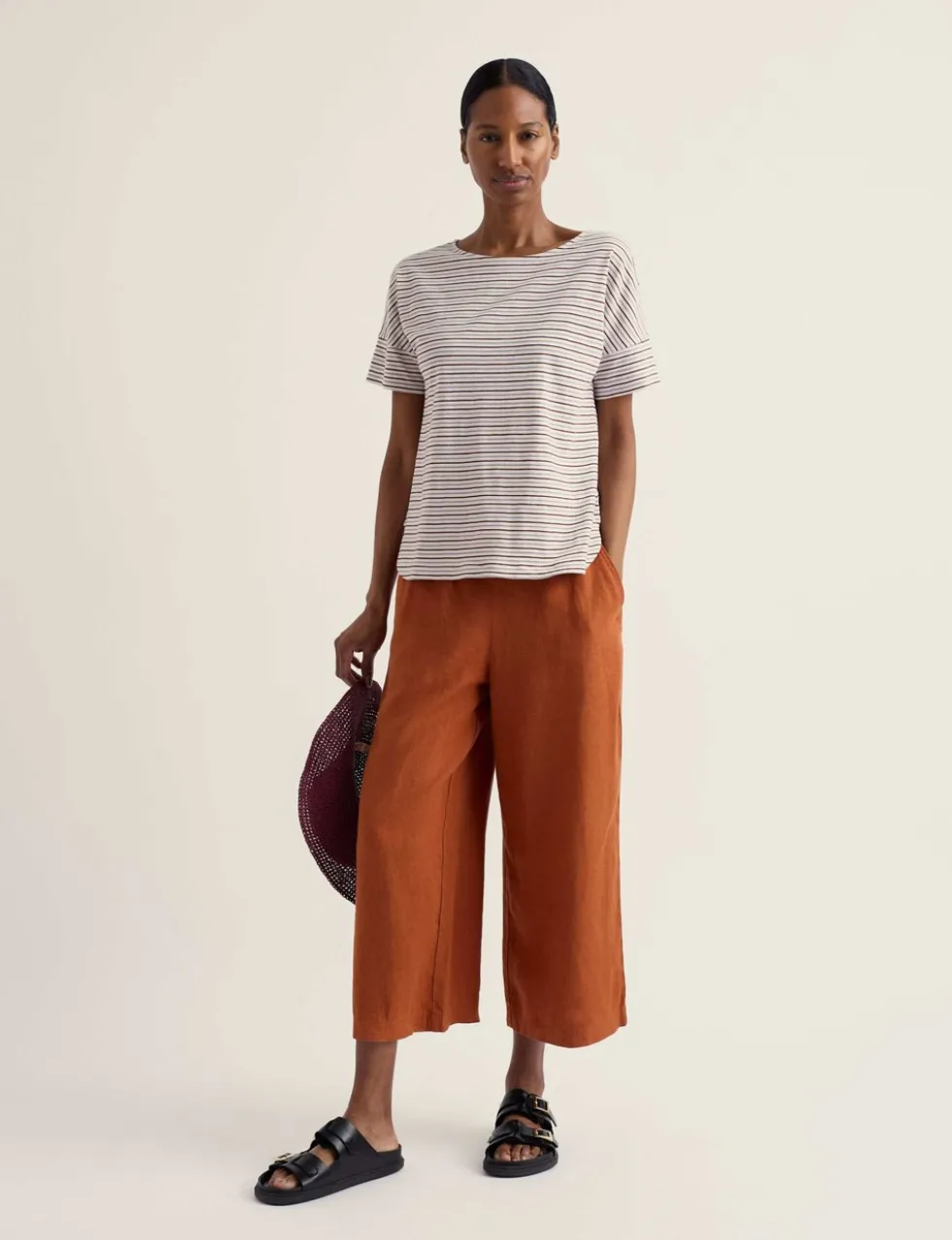 Pure Cotton Striped T-Shirt