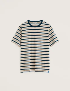 Pure Cotton Striped T-Shirt