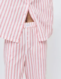 Pure Cotton Striped Wide Leg Pyjama Bottoms