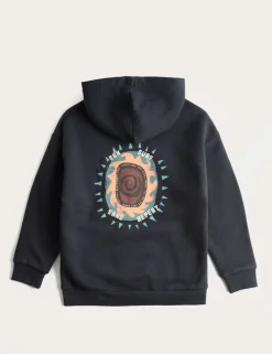 Pure Cotton Sun Graphic Hoodie (3-8 Yrs)