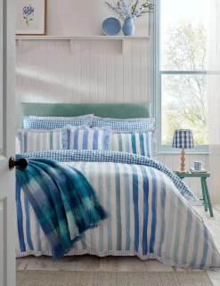 Pure Cotton Sunday Stripe Bedding Set