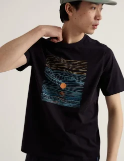 Pure Cotton Sunset Graphic T-Shirt