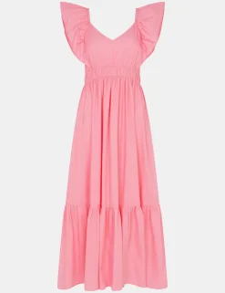 Pure Cotton Sweetheart Neckline Beach Dress
